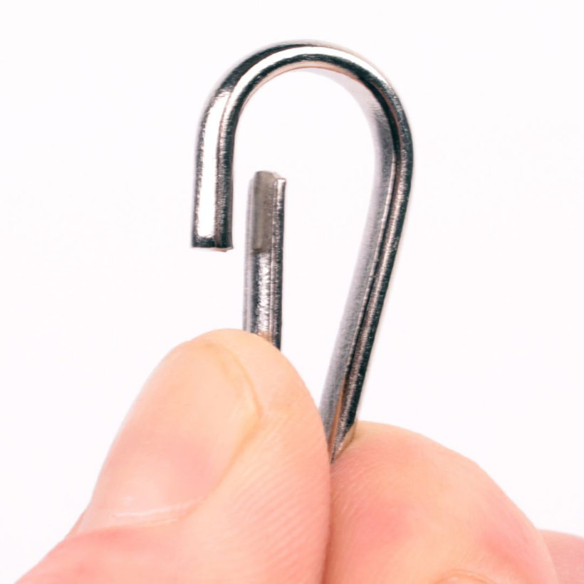 Pružinová karabina s obrtlíkem pozinkovaná 30mm