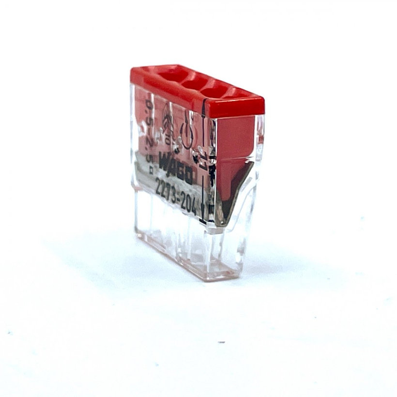 Spojovací svorka bezšroubová - 4 vodiče