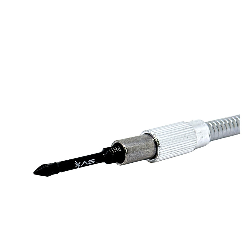 Dlouhý flexibilní držák na bity s rychloupínáním - černý-copy-41933