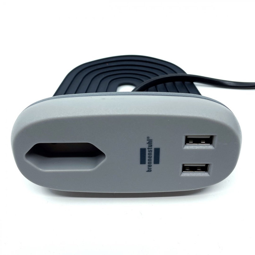 Stolová zásuvka 1-násobná, plochá 3m