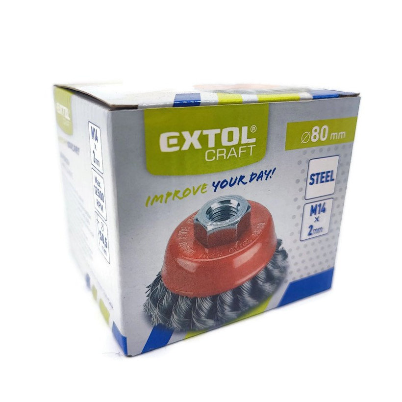 Kartáč hrníčkový copánkový M14-80x0,5mm