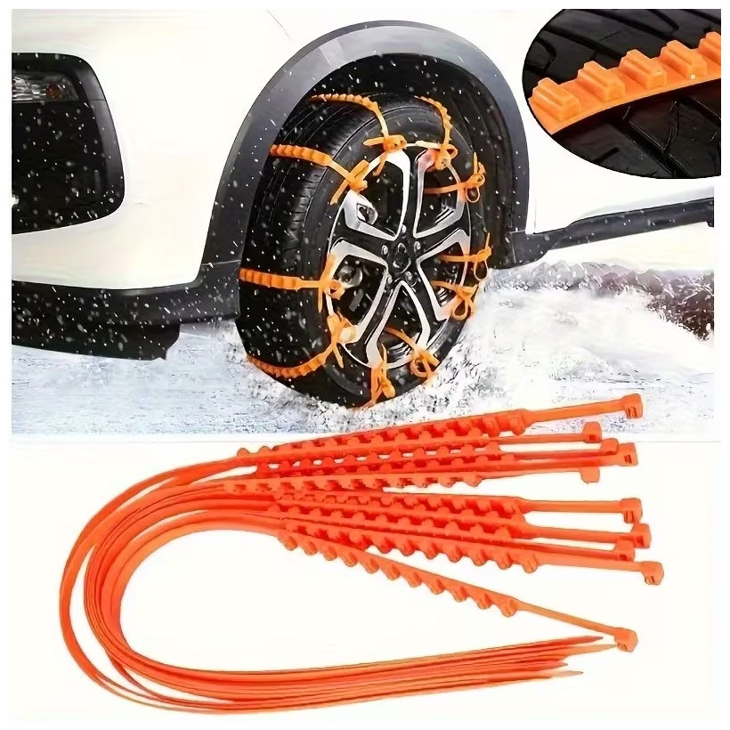 Plastové nouzové „sněhové řetězy“ na pneumatiky 12×930 mm – 10 ks