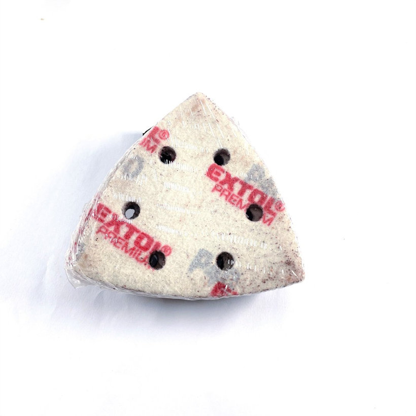 Brusný papír na suchý zip - trojúhelník 93mm P40 20ks