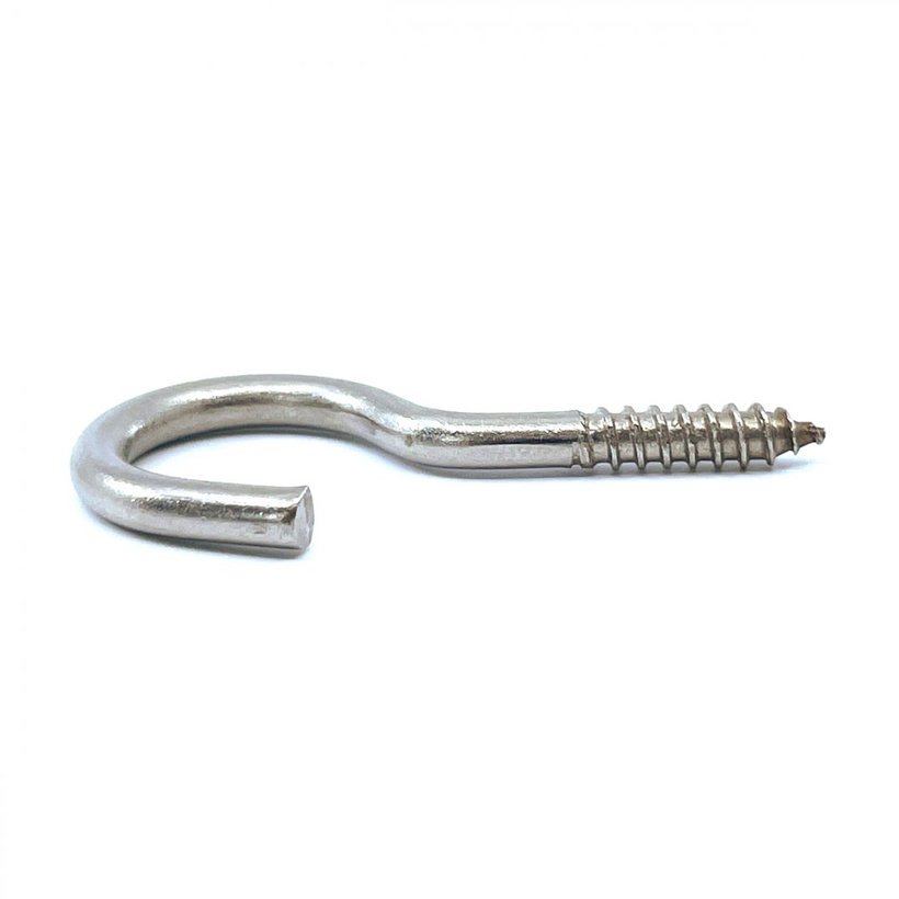 Nerezový hák s vrutem 30 mm