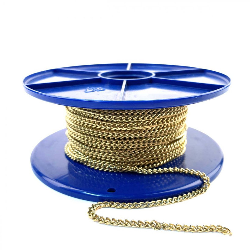 Řetěz ozdobný kroucený žlutý zinek 1,8mm