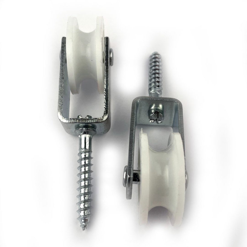 Kladka s nylonovým kolečkem a vrutem 8/30mm