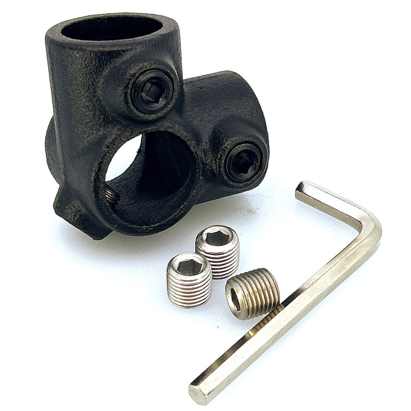 Spojovací článek čtyři větve 27 mm - černý