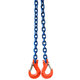 Řetězový závěs oko-2 háky tř 100 se zkracovačem (1,5 m, 14 000/10 000 kg, 16 mm)
