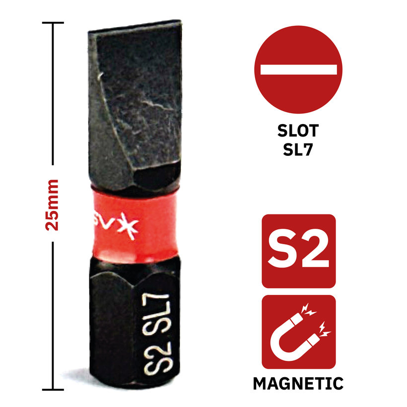 Bit magnetický SL7x25mm