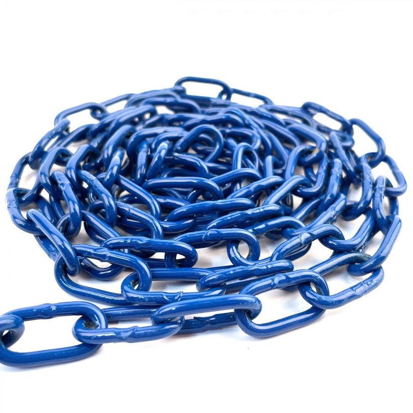 Klasický řetěz barevný na cívce/modrá 3mm