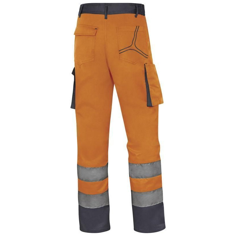 Reflexní pracovní kalhoty MACH2 HV oranžové 3XL