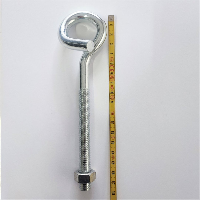 Hák houpačkový se závitem zn M12x180mm