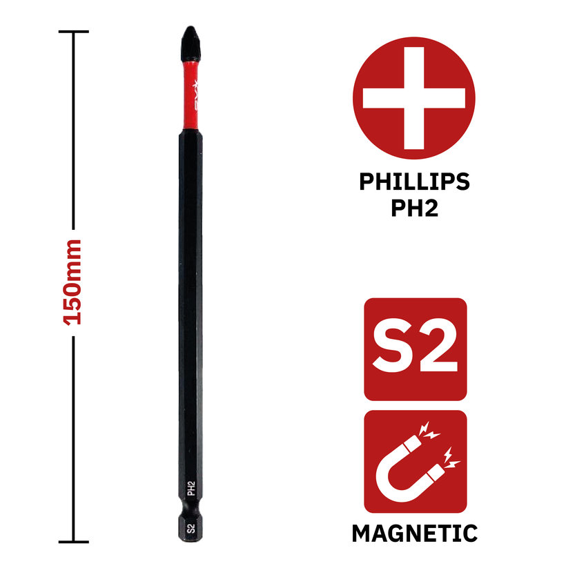 Bit magnetický PH2x150mm