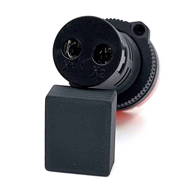 Kontrolka LED akustická červená