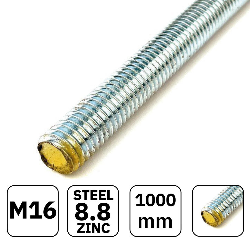 Závitová tyč DIN 975 8.8 zn M16x1000