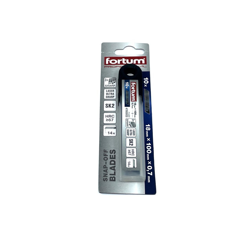 Břity do odlamovacího nože - černé 18mm