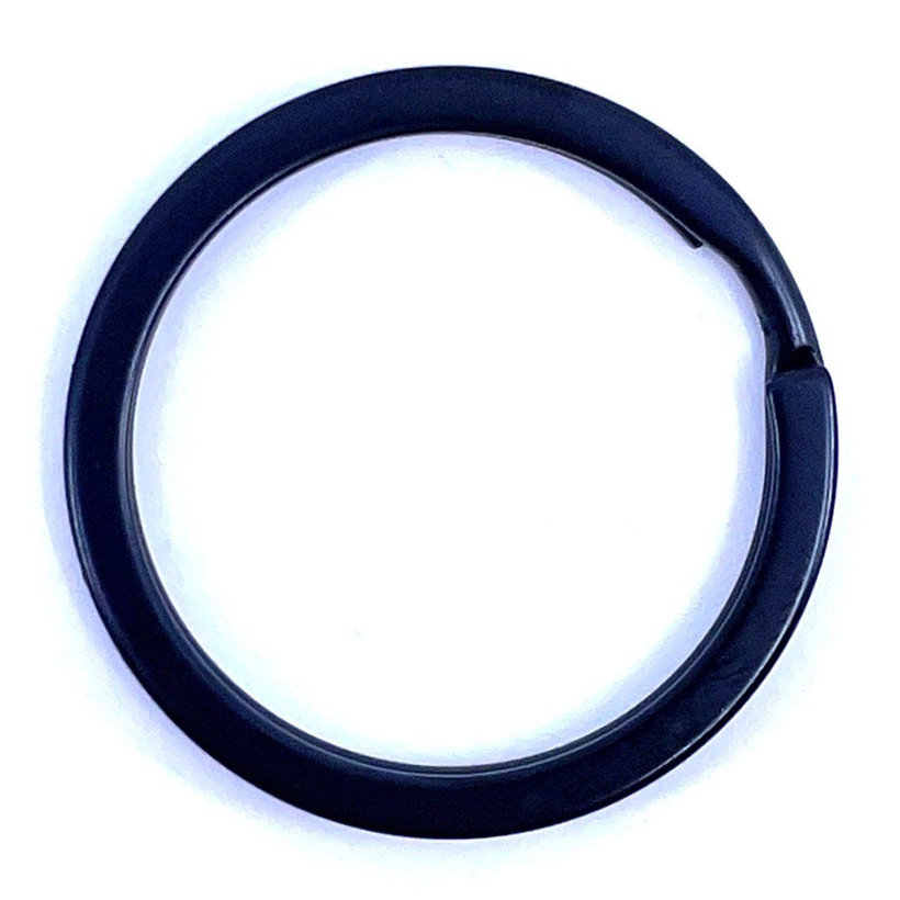 Kroužek na klíče černý 25mm