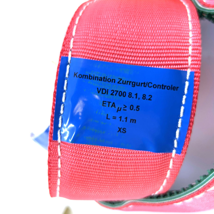 Gurtna na odtahovku s návlekem 4T - 3,5 m + 3 otočné háky