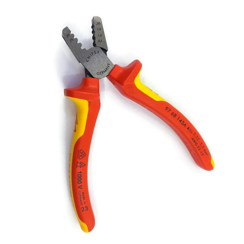 Kleště lisovací pro koncové dutinky 145 mm