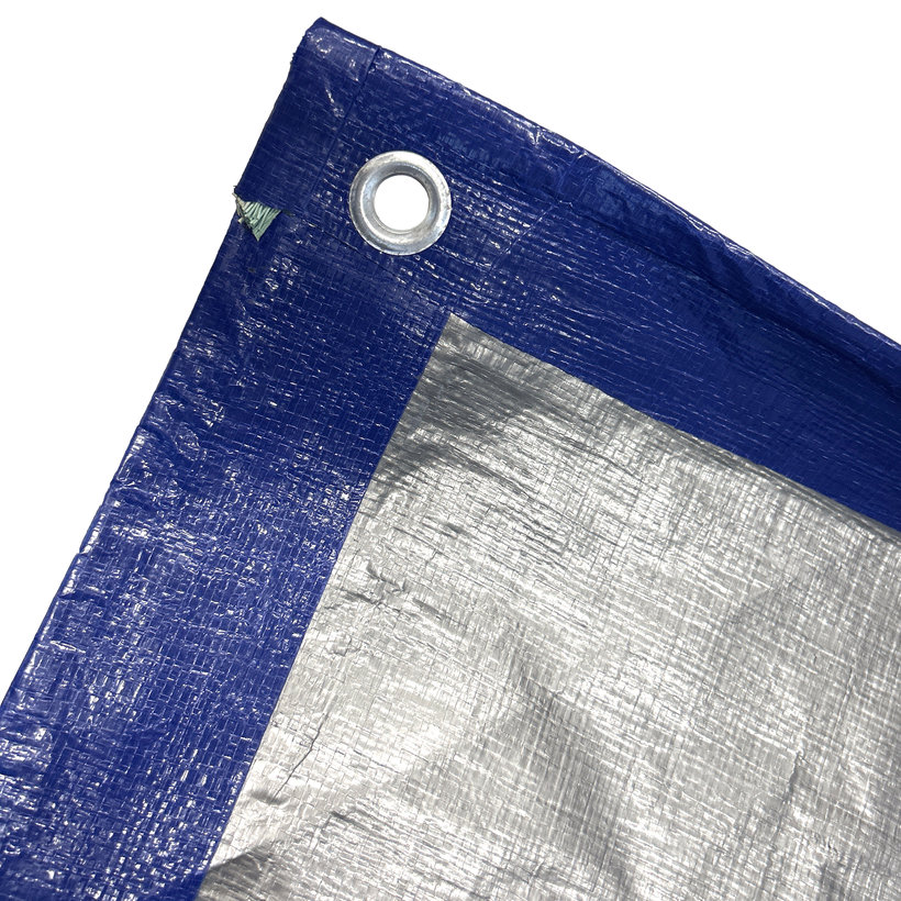 Plachta krycí 2x8m modro-stříbrná 200g/m²