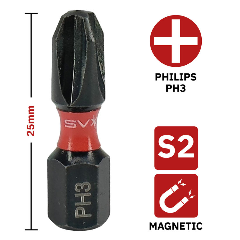 Bit magnetický PH3x25mm