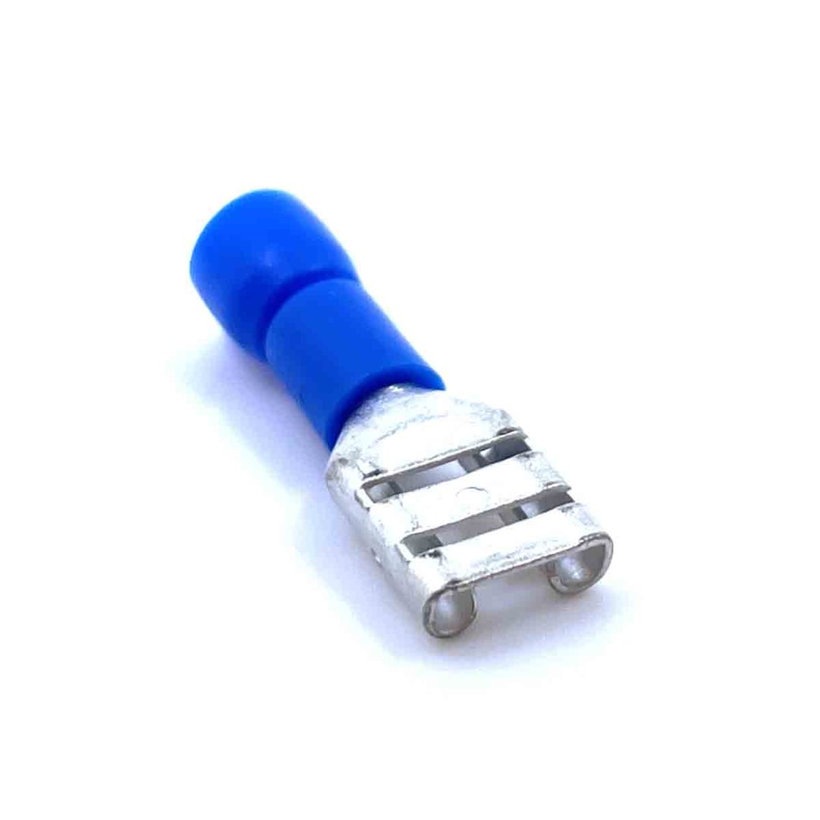 Izolované Cu lisovací dutinky ploché modré 2,5mm²