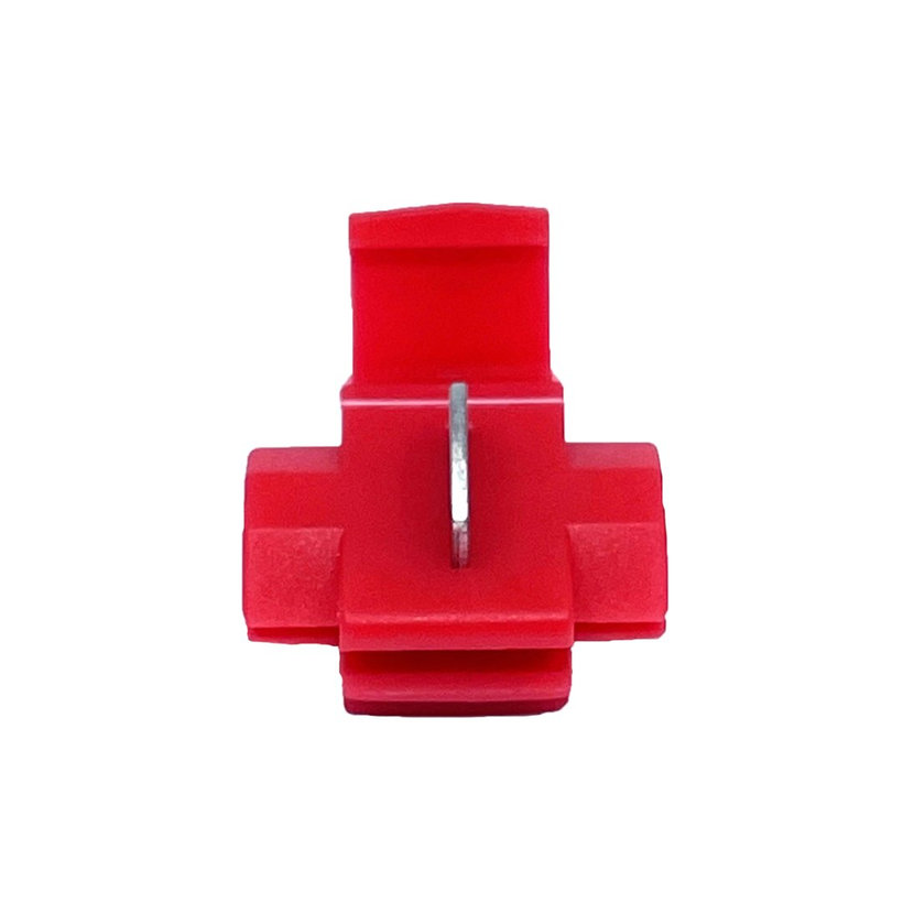 Izolované Cu lisovací rozbočovače zářezové červené 1mm²