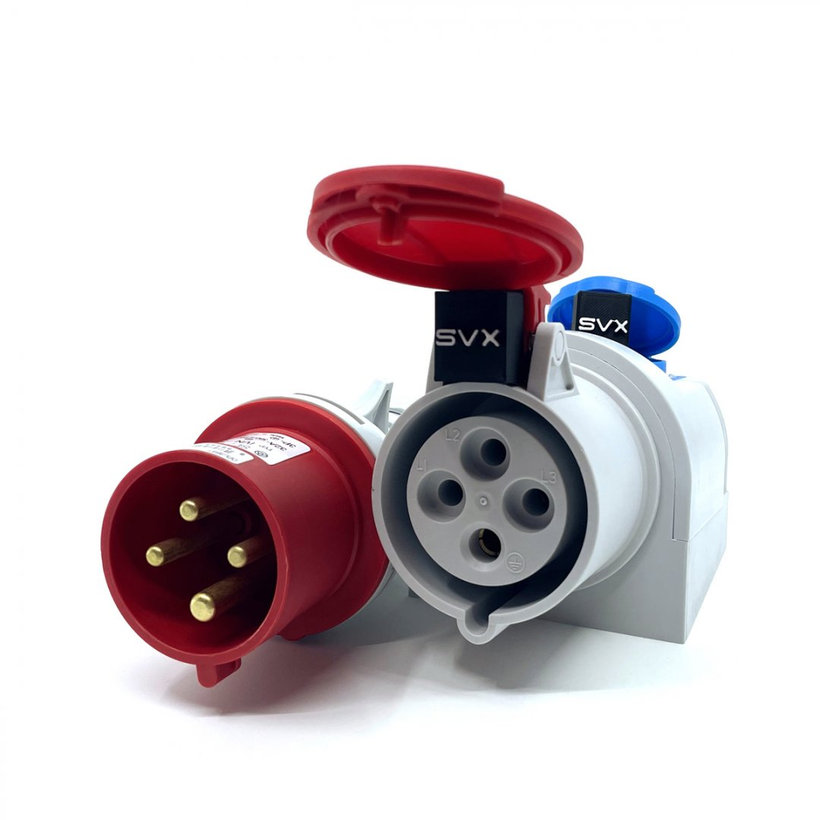 Zásuvka nástěnná IZVZ 3243 32A 4p + 230V