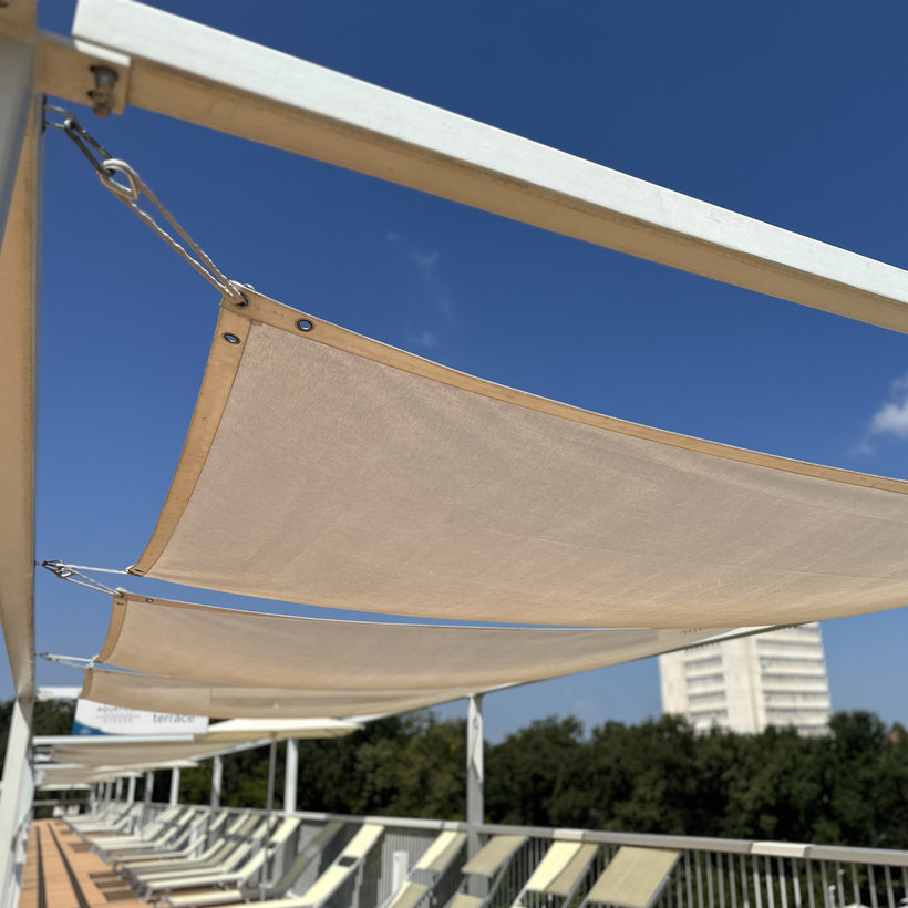 Stínící plachta nepromokavá modrá 5x5 m