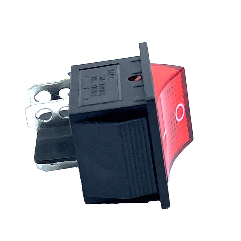 Kolébkový vypínač ON-OFF 2-poloh., červený