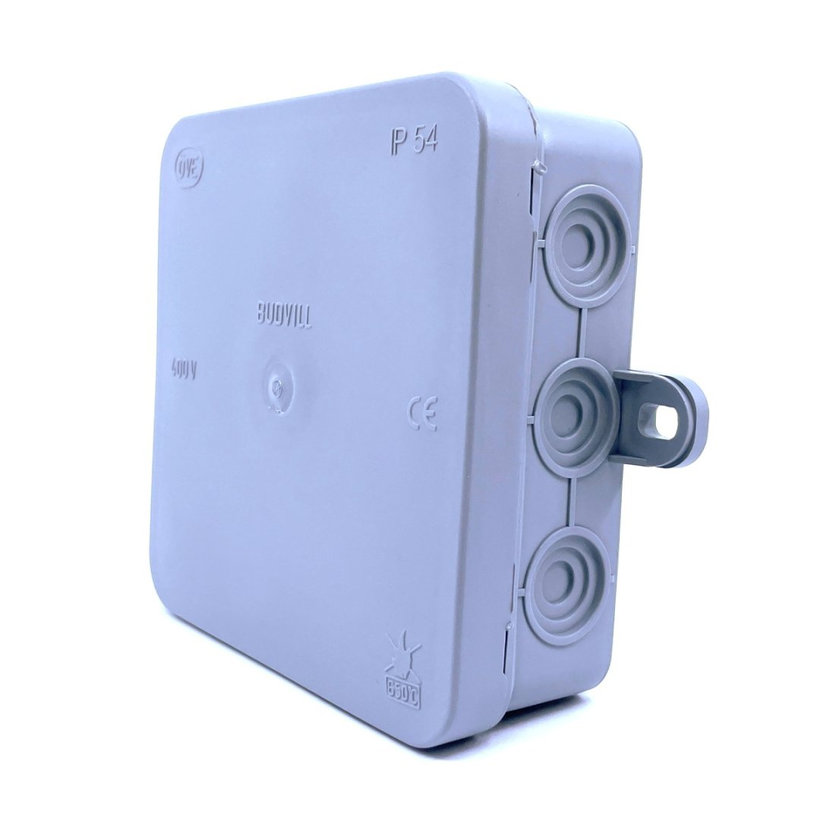 Nadomítková instalační krabice, šedá 75x75x40mm