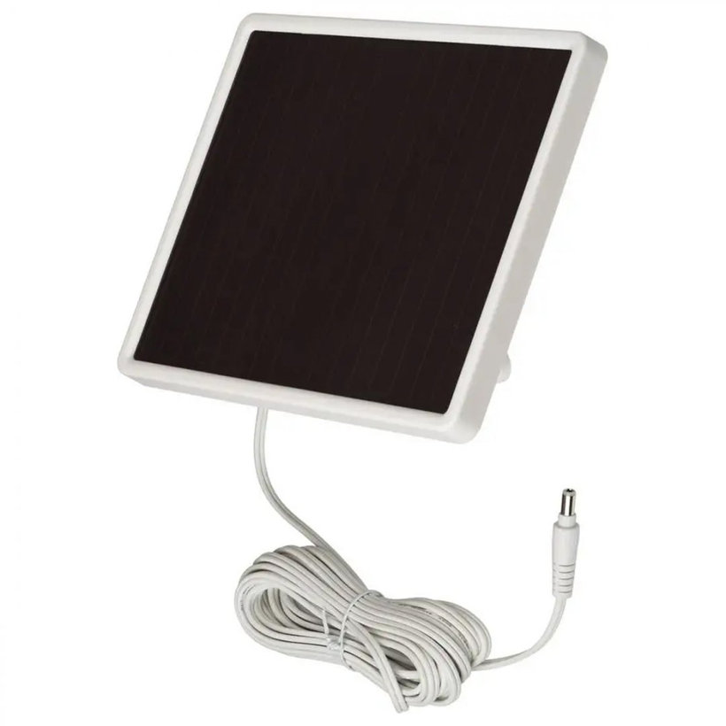 Solární LED reflektor s pohybovým PIR detektorem bílý