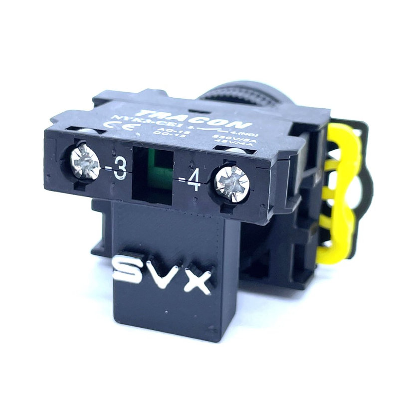 Klasický tlačítkový spínač černý