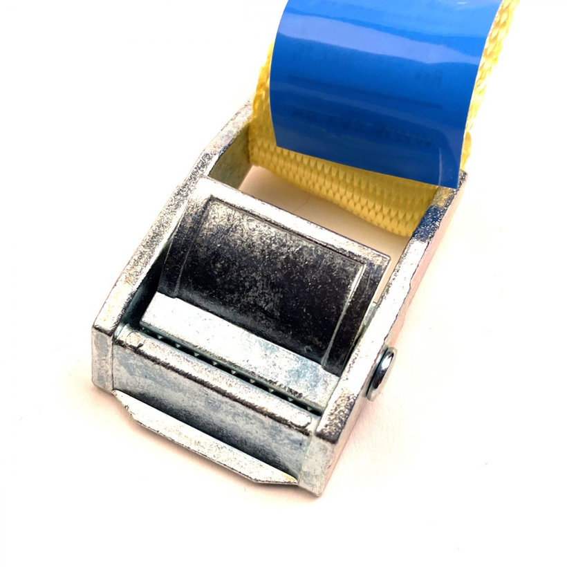 Jednodílný rychloupínací pás se sponou a volným koncem žlutý 8M