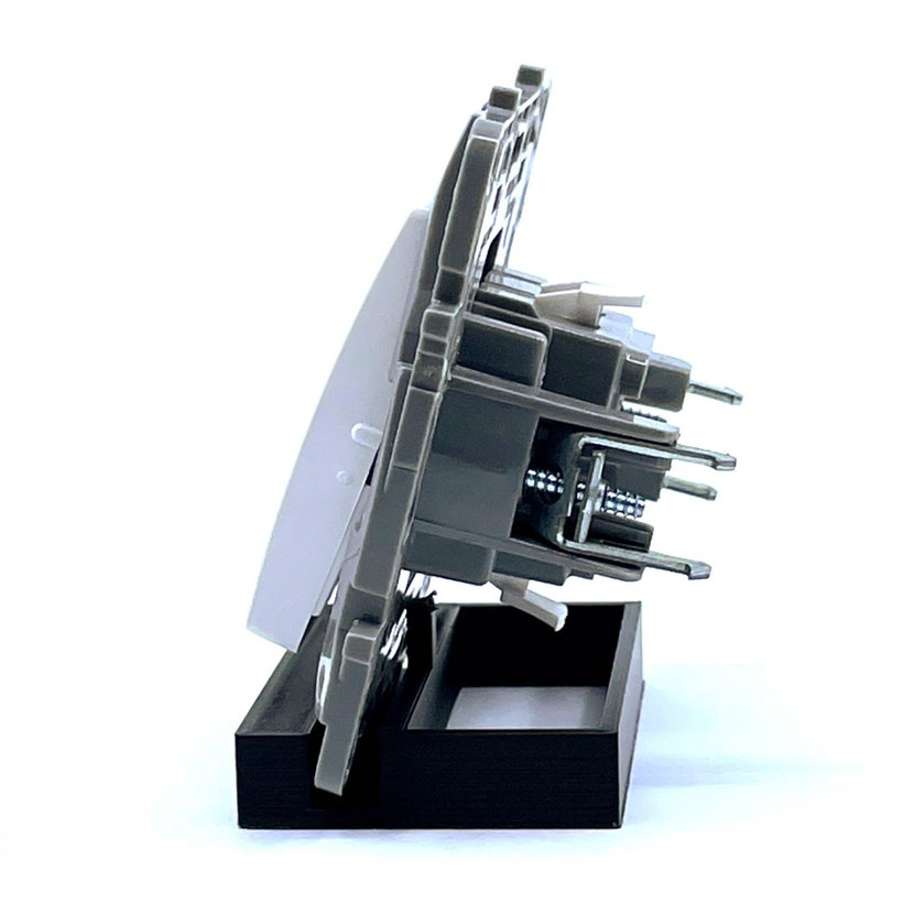 Niloé tlačítko 1/0 bílá