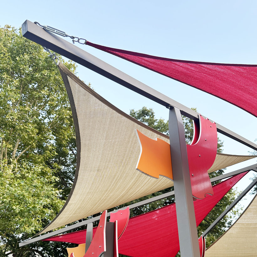 Stínící plachta béžová 3,6x3,6 m