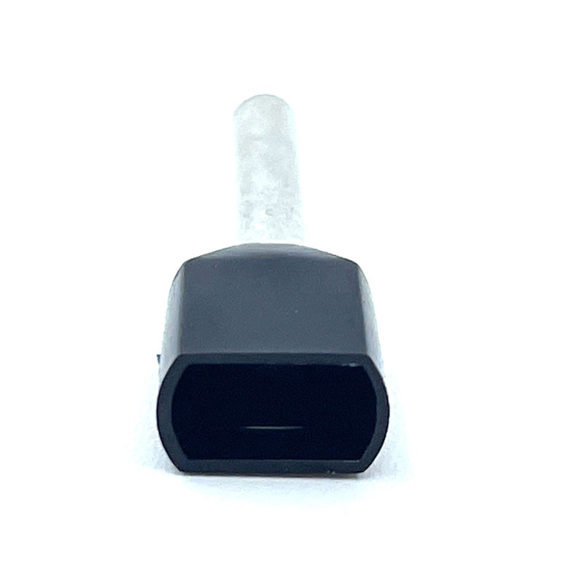 Dvojitá izolovaná kabelová dutinka černá 1,5mm²