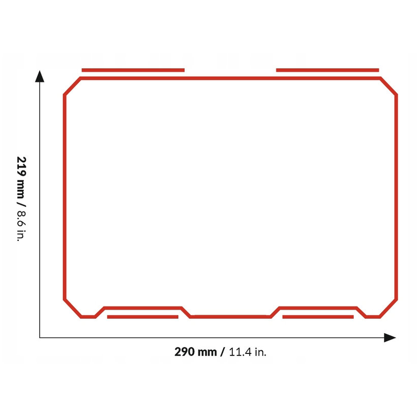 Sada 4 organizérů Compact SET 1 B černá