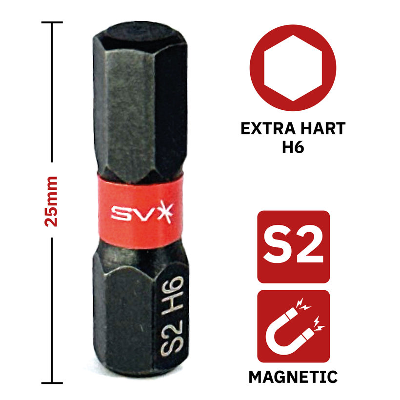 Bit magnetický H6x25mm