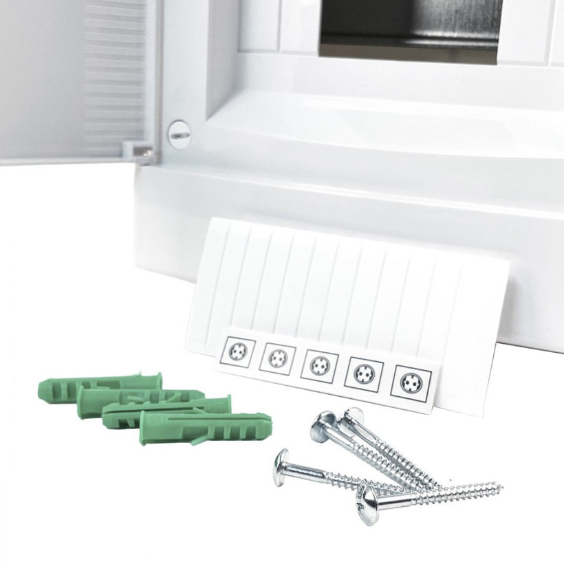 Rozvodnice nadomítková bílá N8 - C/N 215x236x102mm