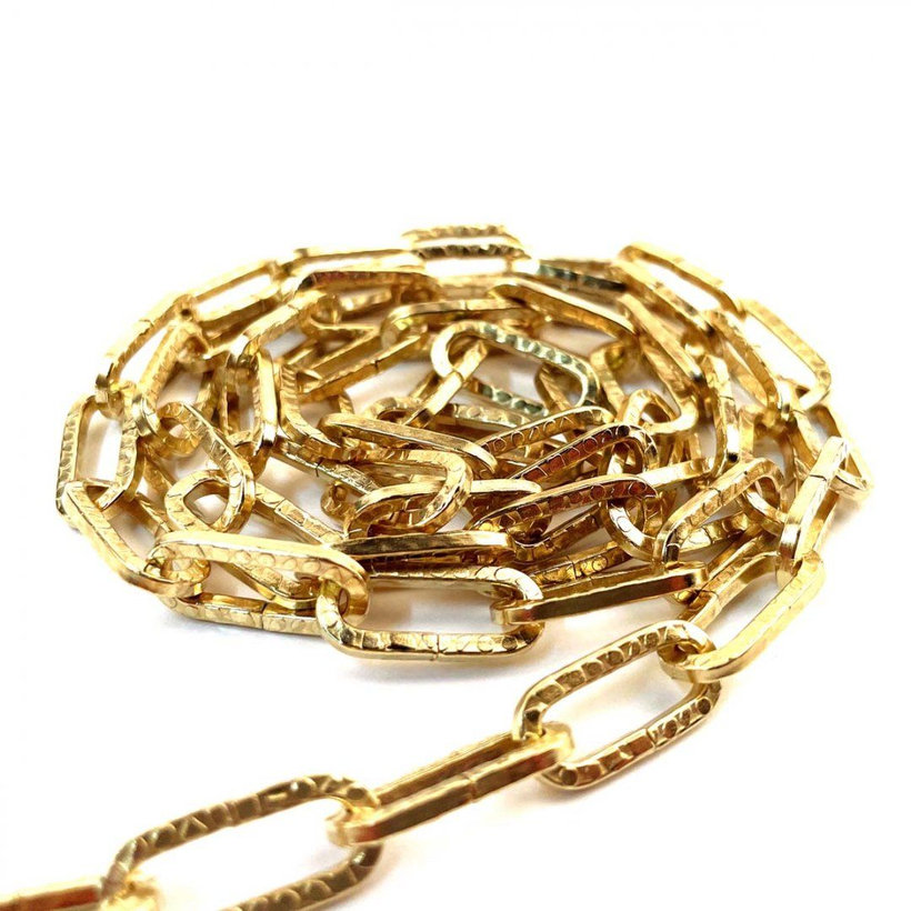 Řetěz ozdobný tepaný žlutý zinek 2,8mm