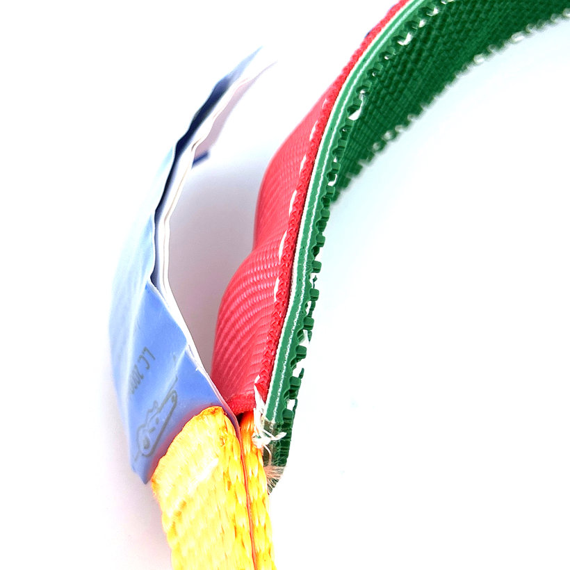 Gurtna na odtahovku s návlekem 4T - 3,5 m + 3 otočné háky