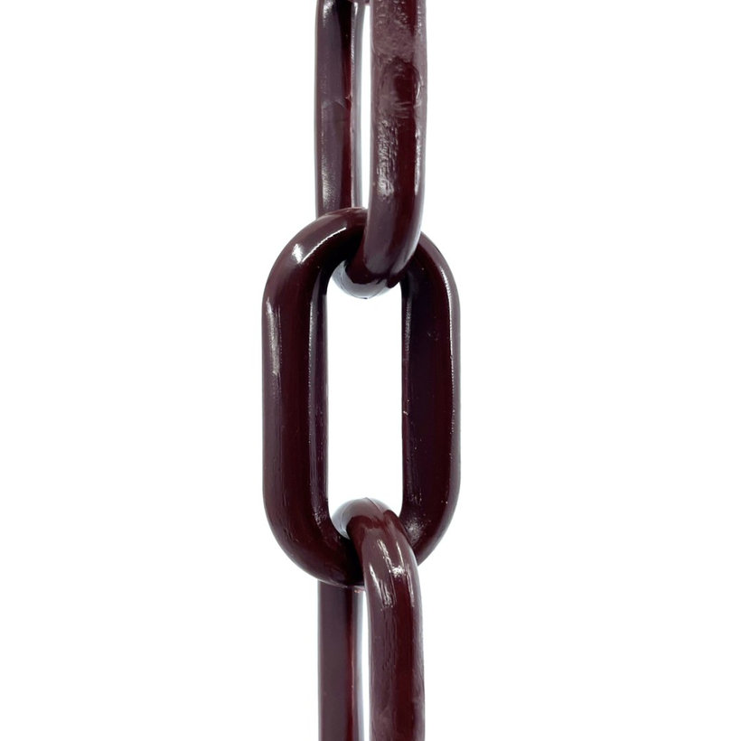 Plastový řetěz hnědo/bordová 6mm