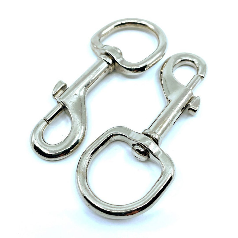 Karabina na klíče s oválnou hlavou poniklovaná 20x90mm