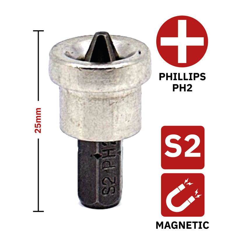 Bit na sádrokarton PH2x25 mm