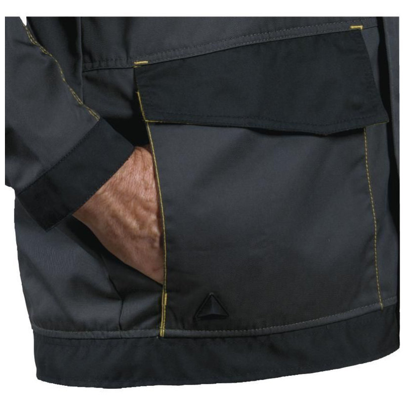 Pracovní bunda D-MACH šedá-žlutá XXL