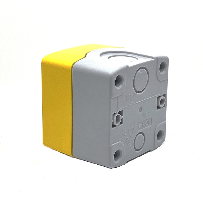 Krabicová sestava k tlačítkům žlutá - 1x otvor