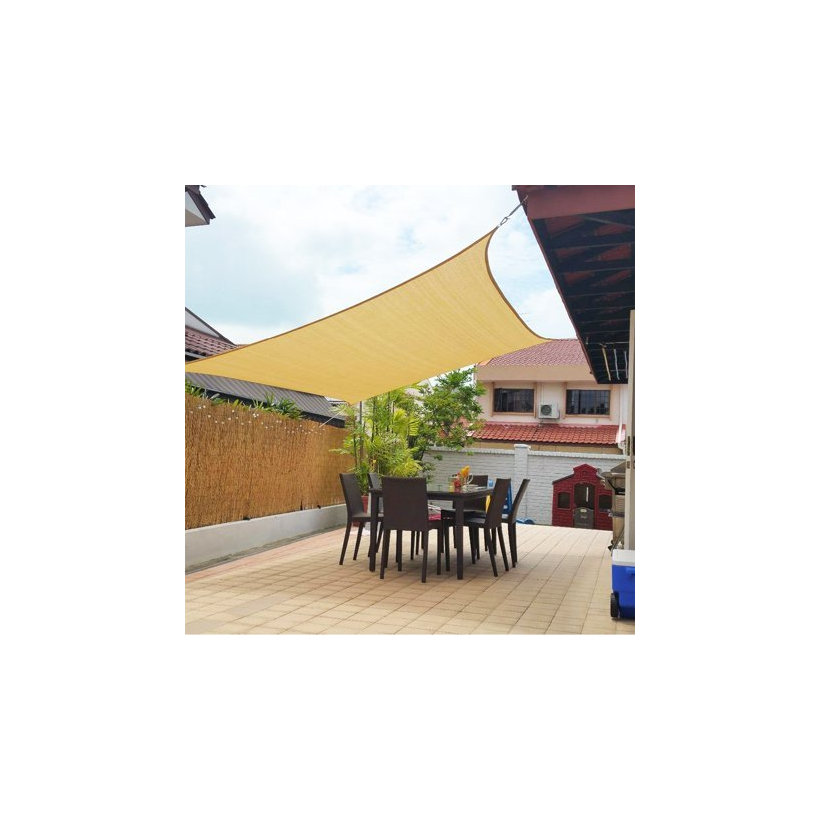 Stínící plachta béžová 5x5 m