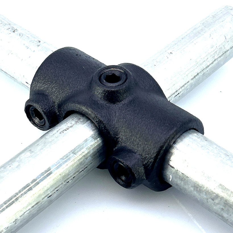 Spojovací článek ve tvaru X 27 mm - černý