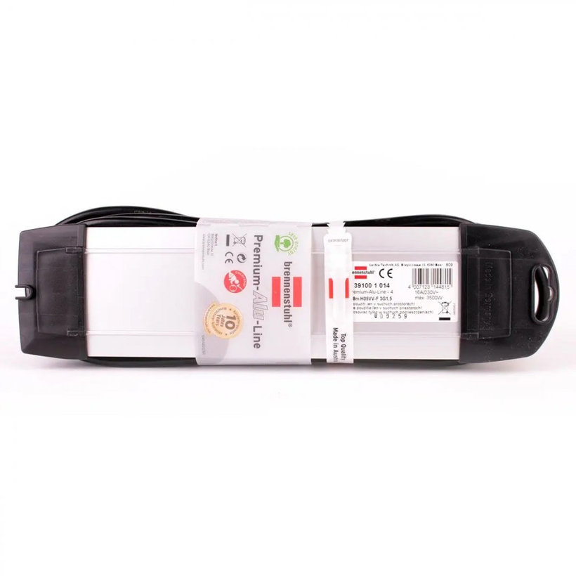 Prodlužovací kabel 4-zásuvkový s vypínačem Alu-Line 1,8m